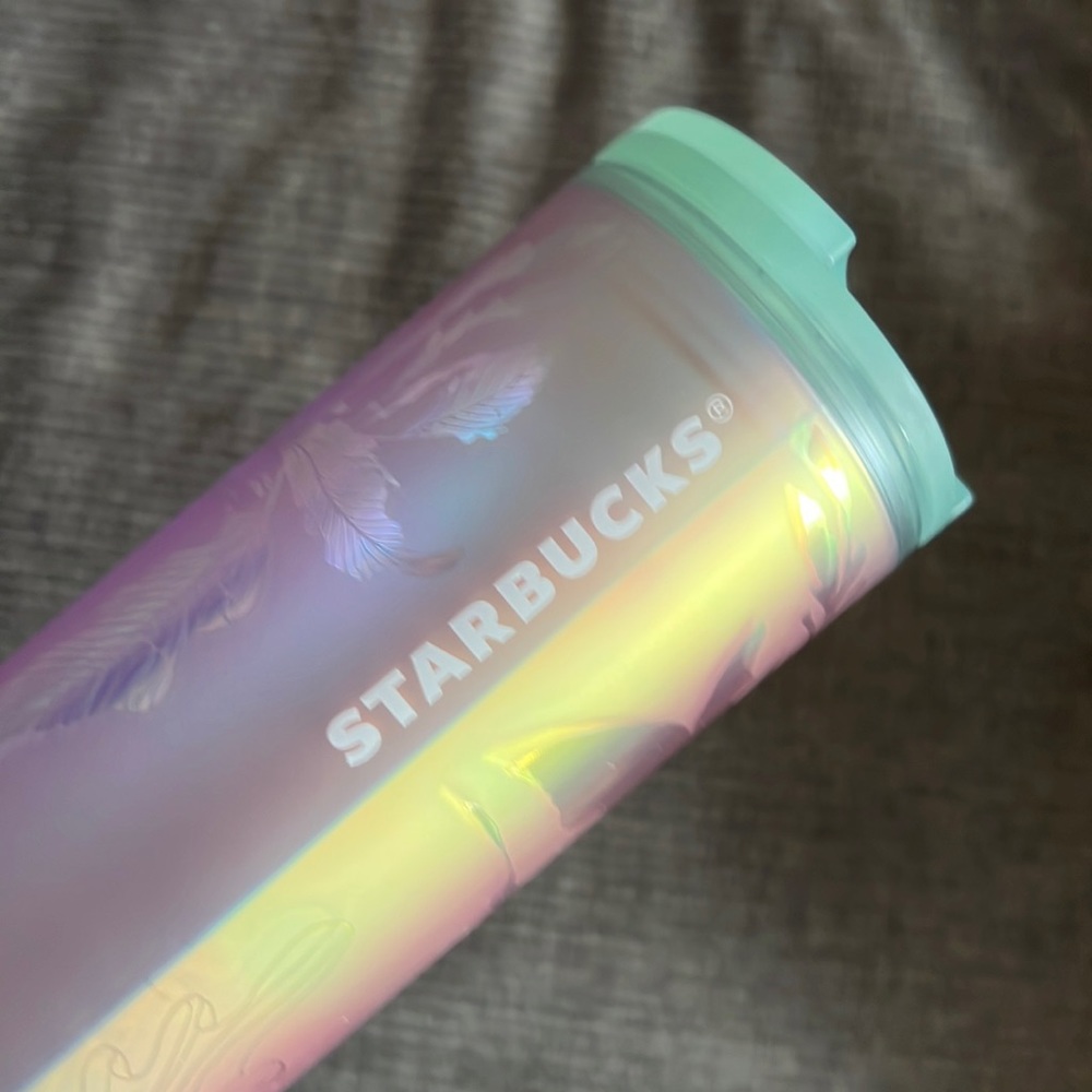 NWT Starbucks Siren (mermaid) iridescent 16oz insulated mug‎